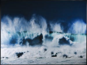 Cees Hageman - Foto, Blauwe golven (Zeer Groot!) kopen? Bied vanaf 150!