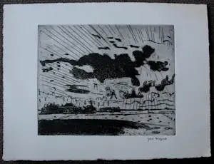 Jan Wiegers - Droge naald ets: zandafgraving kopen? Bied vanaf 95!