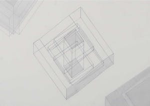 Wim Smits - Potlood, Architecture - Ingelijst (Groot) kopen? Bied vanaf 80!