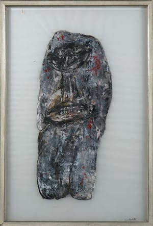 Rene Guiette - Olieverf, Abstracte doorschijnende voorstelling - Ingelijst kopen? Bied vanaf 750!