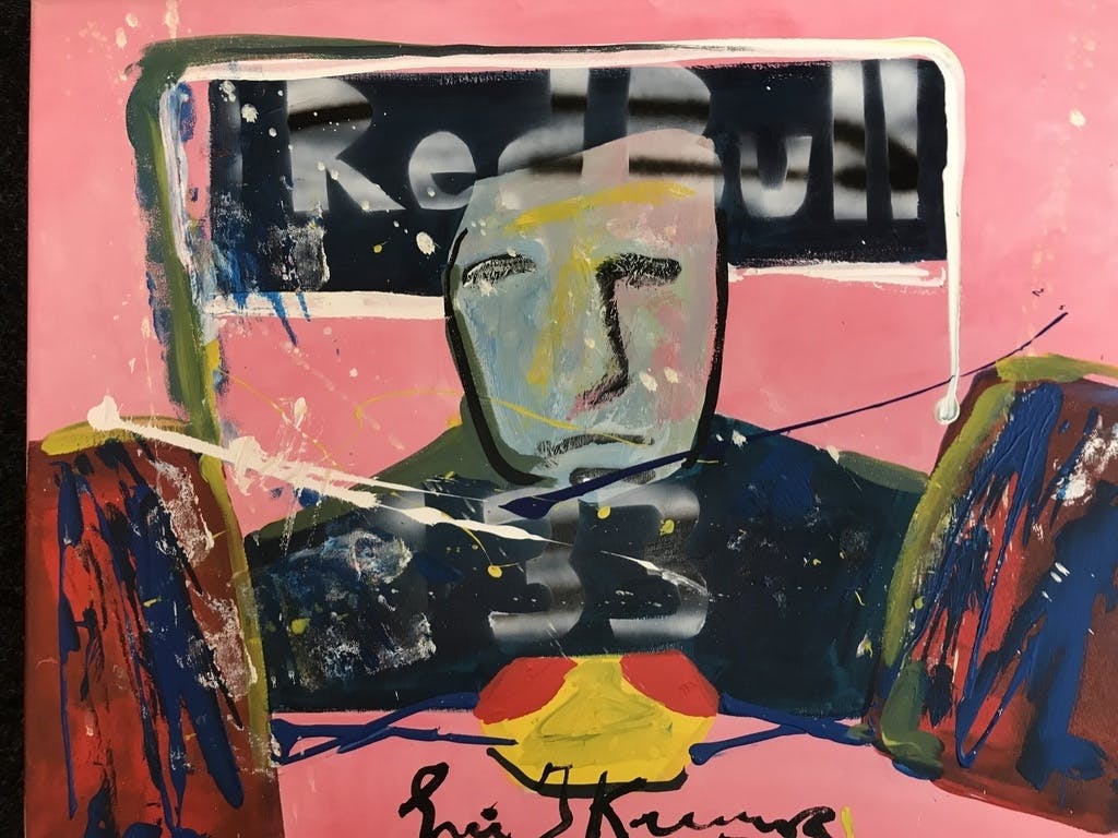 Eric-Jan Kremer - ERIC JAN KREMER ( Koopje ) Max Verstappen-Doek-Gesigneerd ! kopen? Bied vanaf 149!