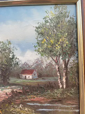 Henner Knauf - Landelijk landschap gesigneerd kopen? Bied vanaf 35!