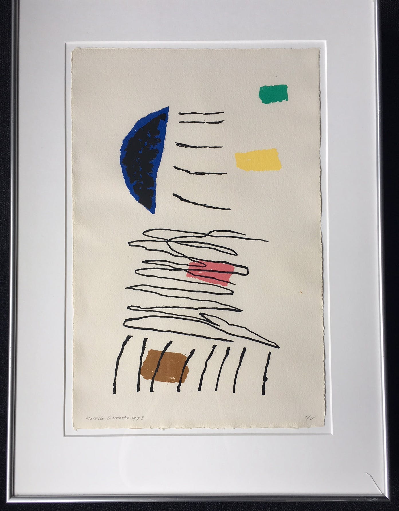 Harrie Gerritz - Serie van 4 abstracte landschappen kopen? Bied vanaf 245!