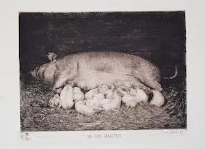 Matthijs Maris - Israels, Mauve, Steelink, Oldewelt, 21 koperetsen kopen? Bied vanaf 120!