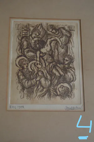 Niet of onleesbaar gesigneerd - 6 fraaie etsen, alle gesigneerd en ingelijst!! kopen? Bied vanaf 1!