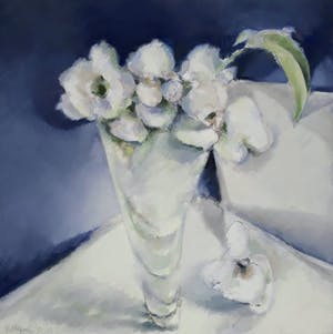 Fon Klement - Table blanche, olieverf op doek (netjes ingelijst) kopen? Bied vanaf 995!