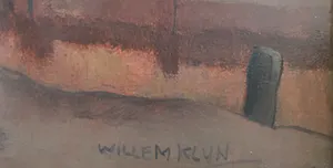 Willem Klijn - ‘Dorpsgezicht’ - olieverfschilderij kopen? Bied vanaf 80!