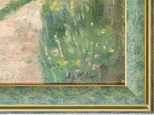 August Köhler - Gehöft in schwäbischer Landschaft. Ölgemälde kopen? Bied vanaf 250!