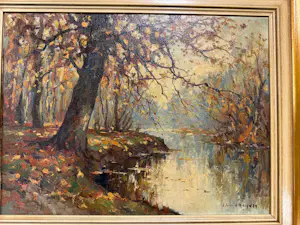 Jan van der Heijden - Origineel Herfstlandschap kopen? Bied vanaf 300!