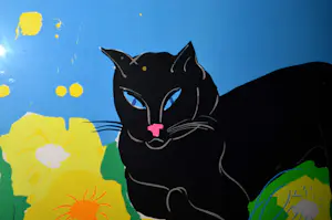 Walasse Ting - Black Cat kopen? Bied vanaf 275!