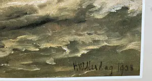 Hendrik Willem Mesdag - Zeilboot Scheveningen 96 affiche plus boek Magisch Panorama Mesdag kaufen? Bieten Sie von 35!
