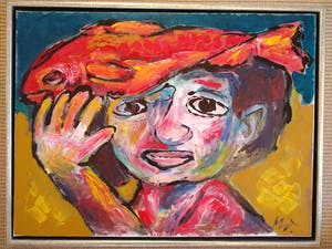 Martin van Wordragen - Jongen met vis. kopen? Bied vanaf 300!