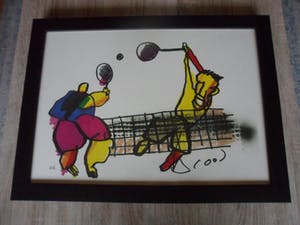 Herman Brood - Zeefdruk. Titel, "Tennissers ". kopen? Bied vanaf 175!