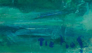 Tie Hof - Olieverf op hardboard, Landschap met bomen - Ingelijst kopen? Bied vanaf 1!