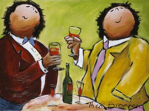 Theo Broeren - Acryl op doek, Goede zaken (Groot) kopen? Bied vanaf 100!