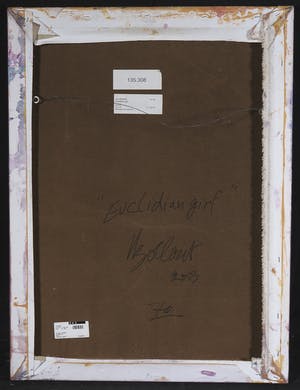 Jan Bollaert - Gemengde techniek op board, Euclidian Girl kopen? Bied vanaf 60!