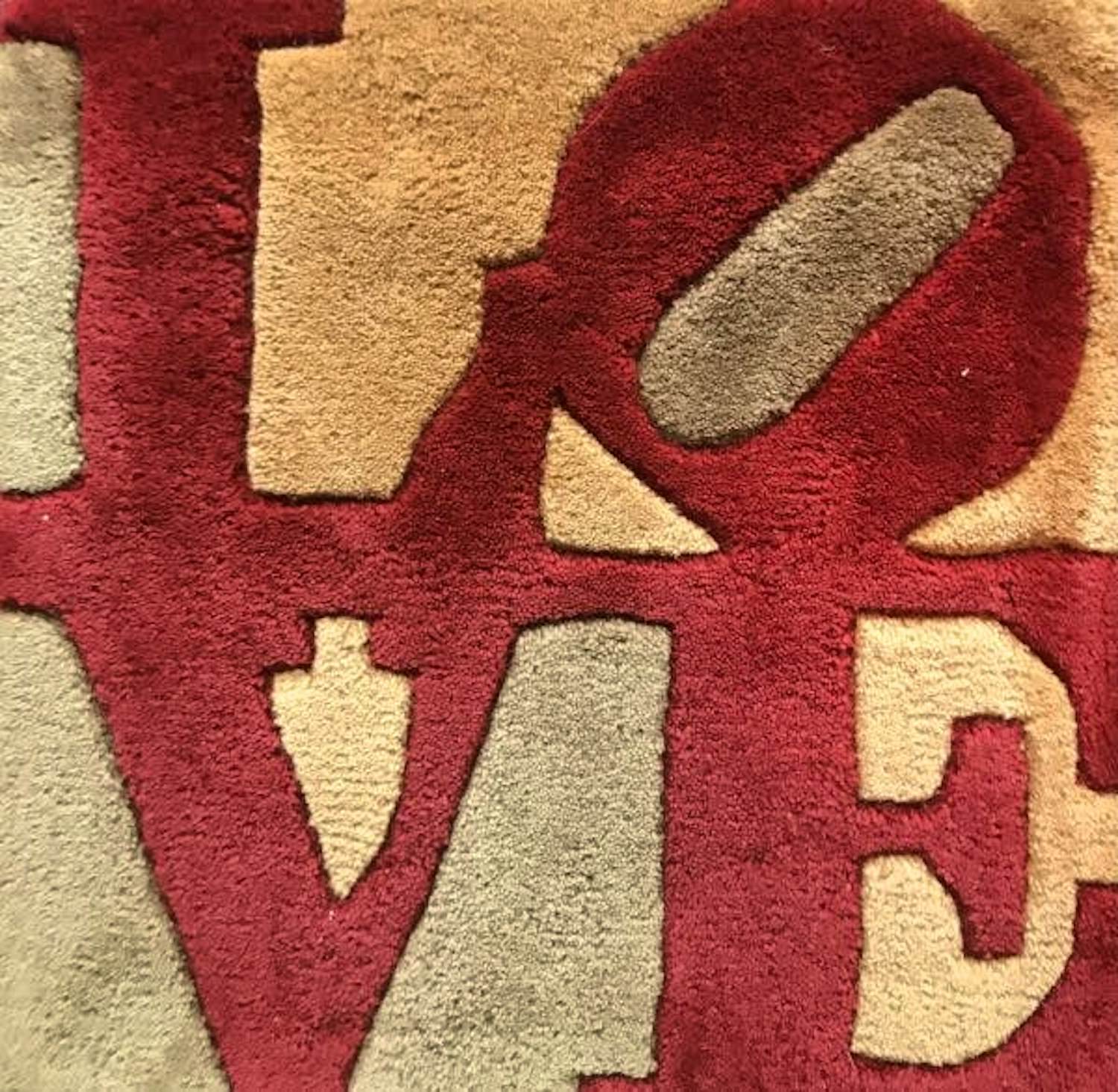 Robert Indiana - "Love"- Teppich - Limited Edition - signiert - nummeriert (40 x 40 cm) kaufen? Bieten Sie von 180!