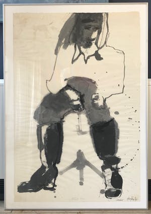 Jurjen de Haan - Prachtig uniek werk - 'Carlos' - Inkt / aquarel op papier - 1971 kopen? Bied vanaf 1!
