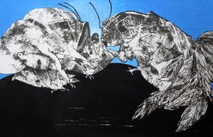 Ans Wortel - Ingelijste ets: temidden van de overwinnaars... (nette lijst!) kopen? Bied vanaf 75!