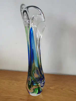 Max Verboeket - Vaas handgesigneerd blauw groen kopen? Bied vanaf 50!