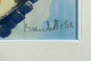 Gian Benedetti - Tempera op paneel, Una vita disordinata - Ingelijst kopen? Bied vanaf 100!