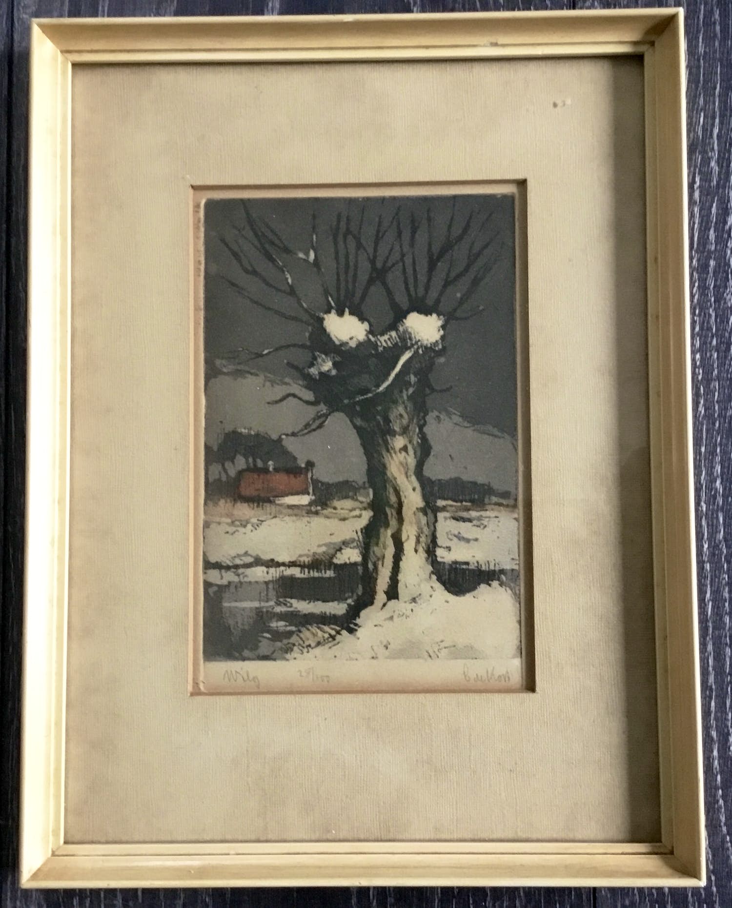 Cornelis de Kort - Wilg in wintertijd kopen? Bied vanaf 25!