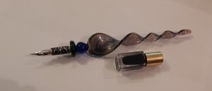 Curiosa - Handmaded calligraphy pen in colored glass kopen? Bied vanaf 1!