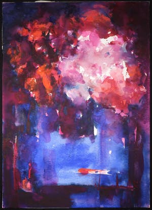 Walter van Oel - Aquarel op papier, Bloemen (Groot) kopen? Bied vanaf 50!