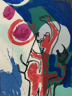 Corneille - abstracte zeefdruk - 1991 kopen? Bied vanaf 175!