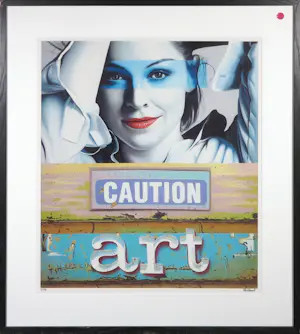 Jan Bollaert - Lambdaprint, Caution Art - Ingelijst kopen? Bied vanaf 50!