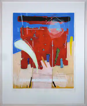 Danny van Walsum - Zeefdruk op papier, Zonder titel - Ingelijst verkauft für € 40!
