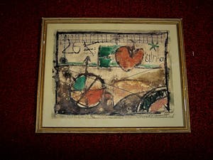 Niet of onleesbaar gesigneerd - 1965 - gesigneerd Aquarel "Adagietto voor Alma (Mahler)" kopen? Bied vanaf 10!