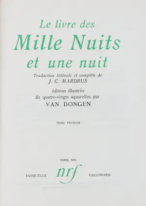 Antiquarisch Boek - Le livre des mille nuits et une nuit- Geïllustreerde editie door Kees van Dongen kopen? Bied vanaf 650!