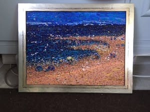 Jack Vissers - Aan het strand - acryl op paneel, ingelijst kopen? Bied vanaf 50!