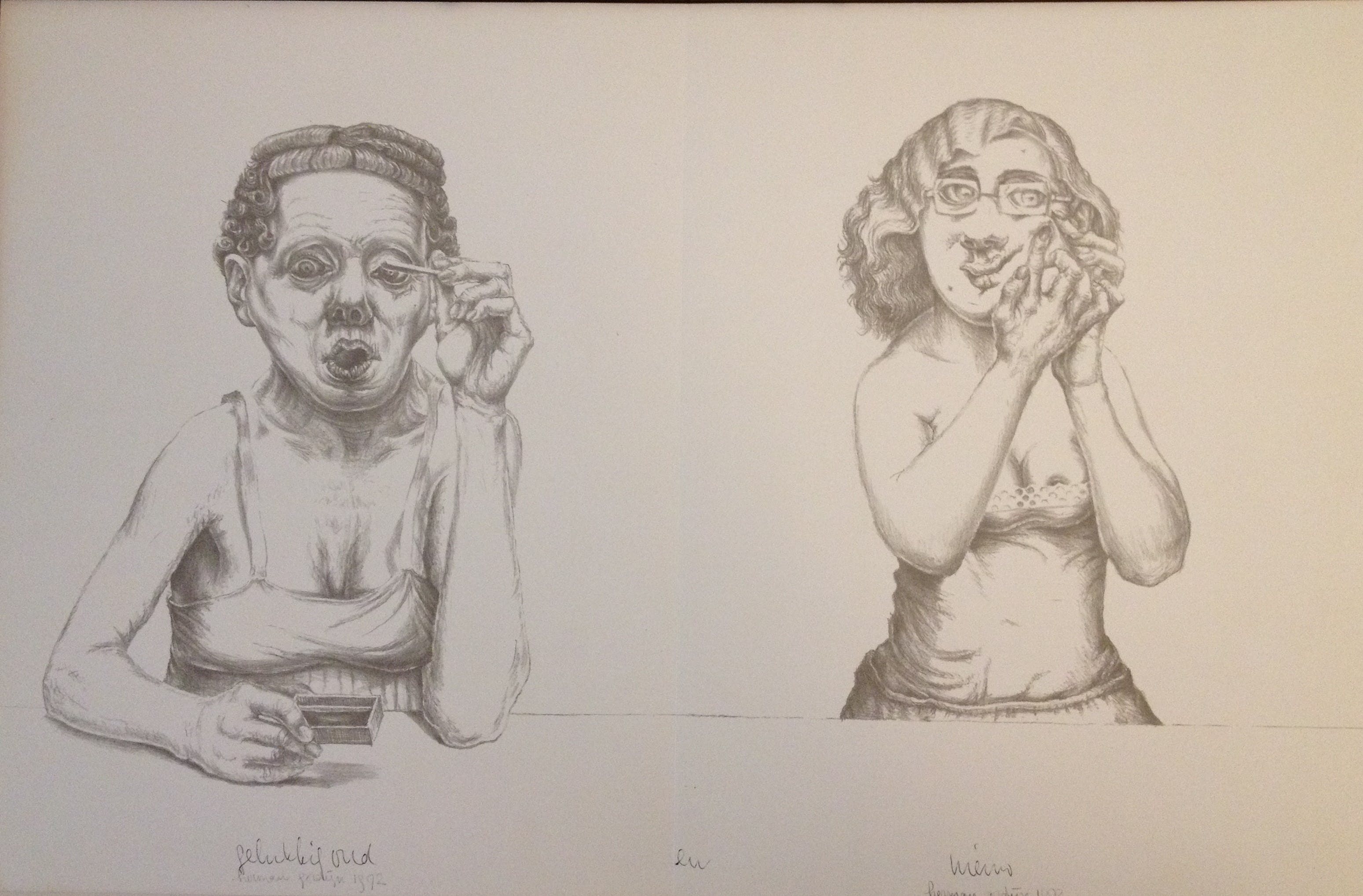 Herman Gordijn - Rimmel en Pukkel, 1972, nieuwjaarswens, litho kopen? Bied vanaf 20!