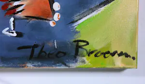 Theo Broeren - Acryl op doek, Laatste slok kopen? Bied vanaf 100!