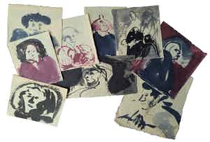 Luis Filcer - Lot van negen tekeningen verkocht voor € 1!