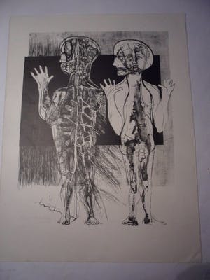 Aat Verhoog - Zonder Titel - Litho - 75/100 - Gesigneerd kopen? Bied vanaf 15!