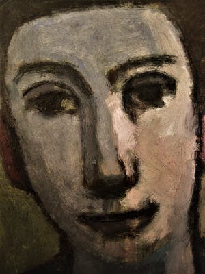 Jan Battermann - Amsterdam 1954 -Ingetogen olieverf "Zelfportret in avondsfeer" gesigneerd kopen? Bied vanaf 30!