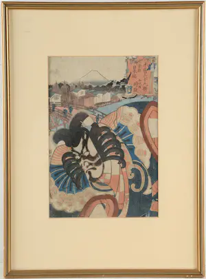 Kunisada Utagawa - Ukiyo-e houtsnede - 1852 kopen? Bied vanaf 50!