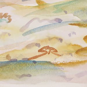 Jan Sluijters (jr.) - Aquarel, Landschap kopen? Bied vanaf 70!