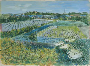 Albertus Hoogakker - Gouache op papier, Maasdijk kopen? Bied vanaf 50!