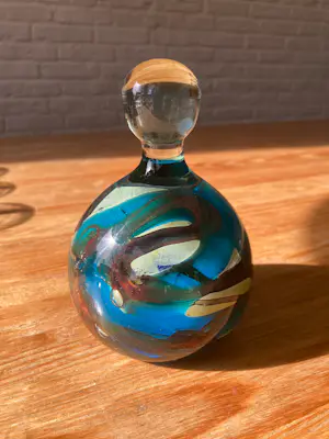 Mdina kunstglas - vintage Mdina glazen presse-papier, gemaakt door Michael Harris op Malta. kopen? Bied vanaf 55!