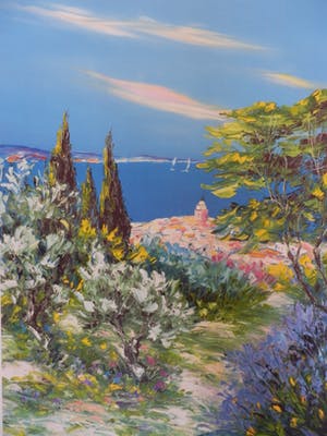 Niet of onleesbaar gesigneerd - Kleurenzeefdruk ST TROPEZ Handgesigneerd. kopen? Bied vanaf 1!