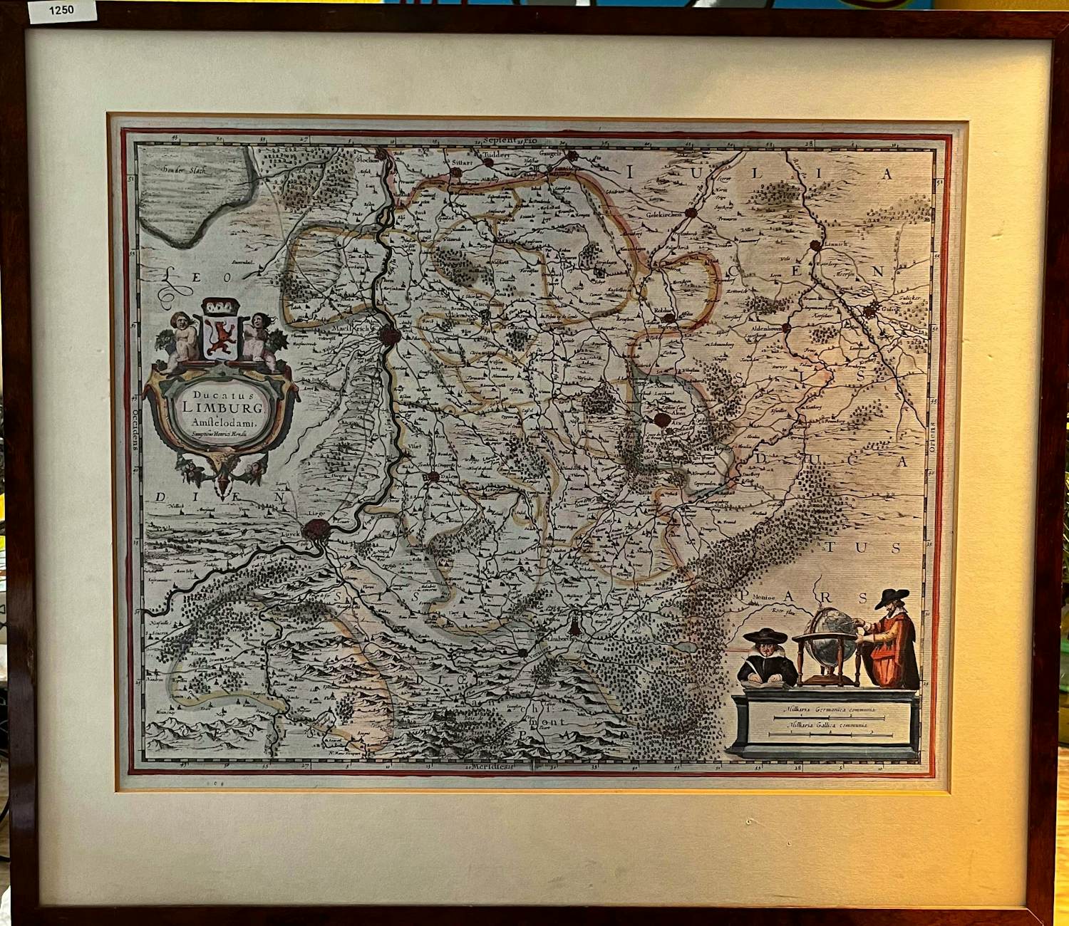 Hendrik Hondius - **Let op! IS Replica ** Ducatus Limburg Amstelodami - kaart van Zuid-Limburg verkocht voor € 1!