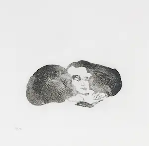 Luis Filcer - Ets, Lezend figuur kopen? Bied vanaf 1!