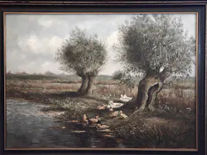 Henk Roosink - Eenden in polderlandschap kopen? Bied vanaf 195!