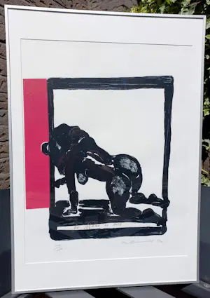 Marlene Dumas - De muze is moe, zeefdruk (netjes ingelijst, groot) kopen? Bied vanaf 1250!