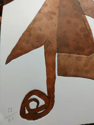 Reinhoud D'Haese - ets + map, CoBrA , gesigneerd door kunstenaar en Hugo Claus kopen? Bied vanaf 140!