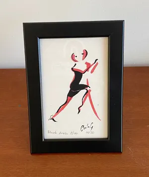 Anita Gaasbeek - Miniatuur Ets "Black Dress" uit 2022 kopen? Bied vanaf 15!